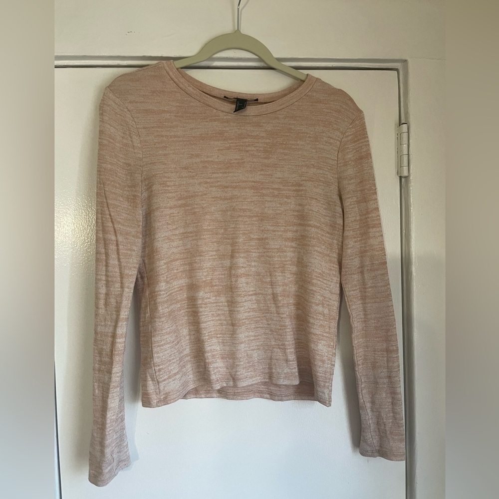 Forever 21 tan long sleeve top size small